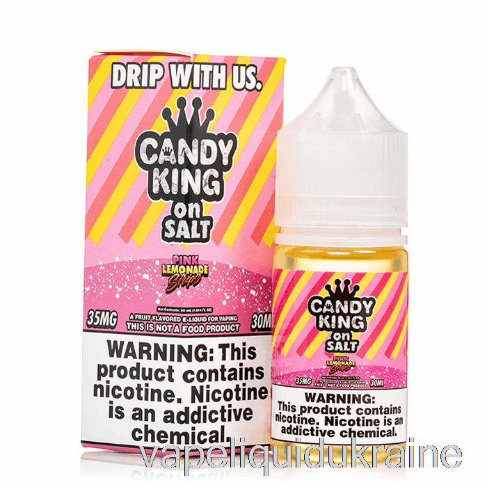 Vape Liquid Ukraine Pink Lemonade Strips - Candy King Salts - 30mL 35mg